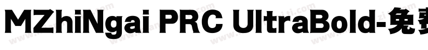 MZhiNgai PRC UltraBold字体转换